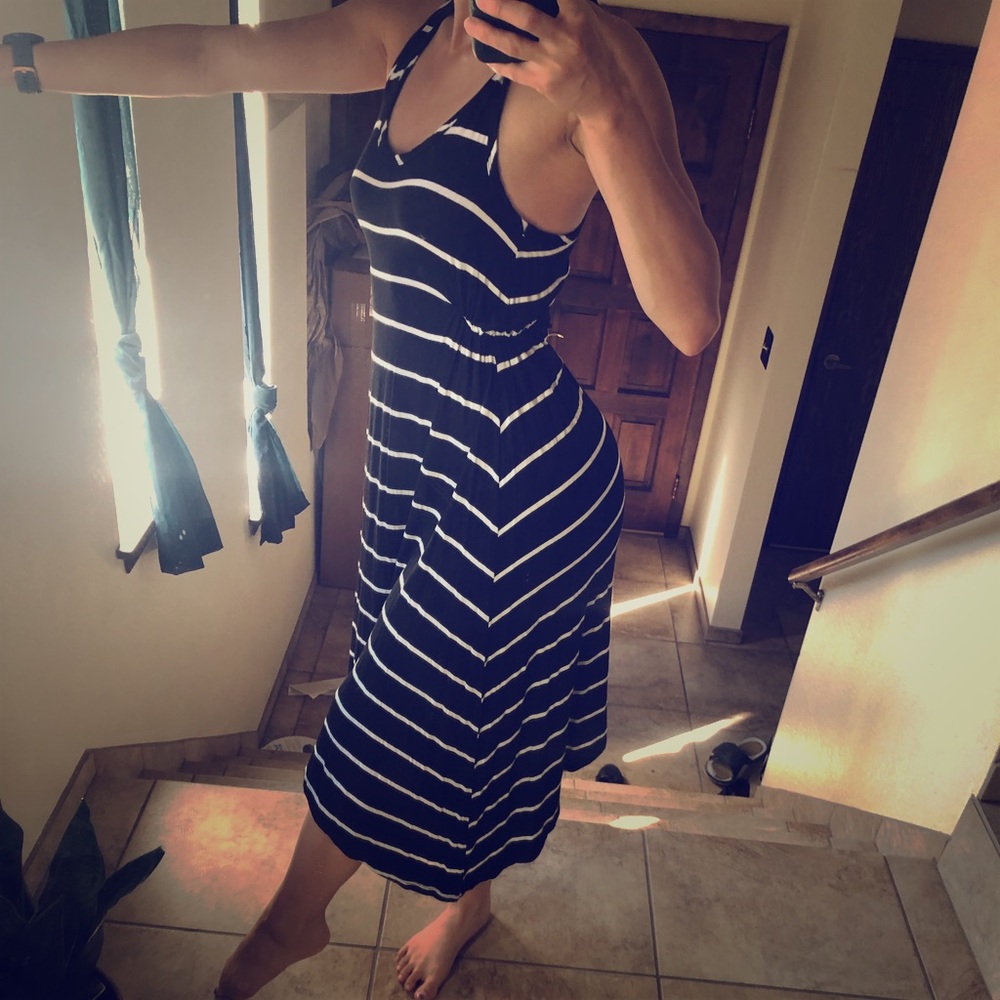 Small Charlotte Russe Black/White Striped Dress 👗